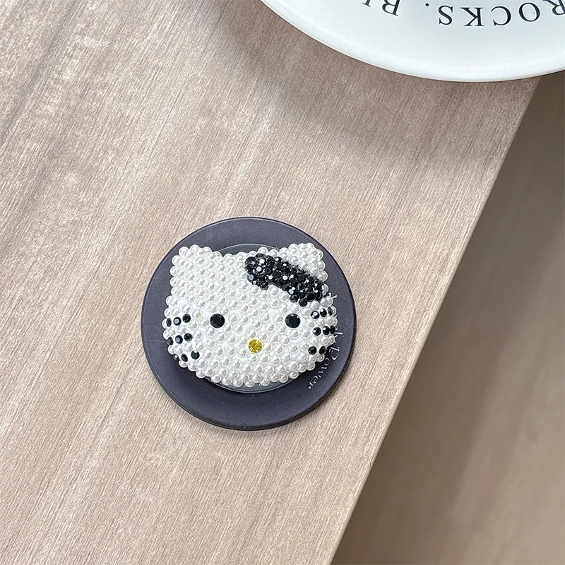 Hello Kitty Mobiele Airbag Beugel Magnetisma Absorberen Uitbreiding Desktop Ondersteuning Leuke Cartoon Anime Meisje Student Gift Groothandel