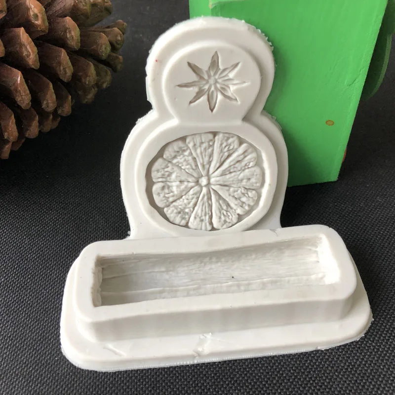 1Pcs 3-different-Spices chocolate Party DIY fondant baking cooking cake decorating tools silicone mold