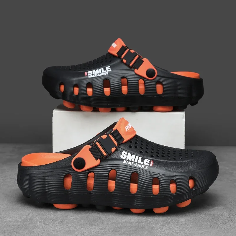 Sommer Herren Pantoffeln Sandalen Flip-Flops Clogs Weiche Sohle Unisex Outdoor Strand EVA Slides Clogs Badezimmer Bad Flache Schuhe – Detail 2