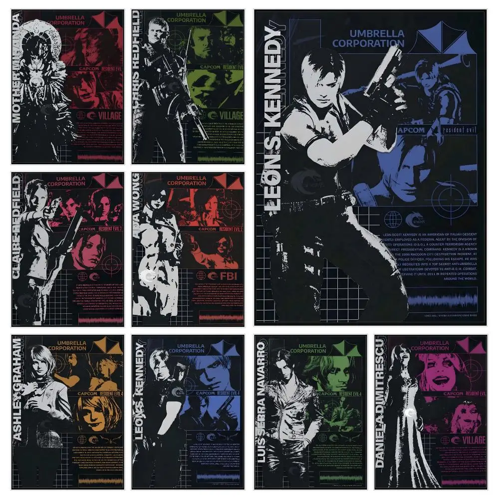 Horror Game R-resident Evil Poster Modern Luxury Wall Poster Home Decor Space Enhancer