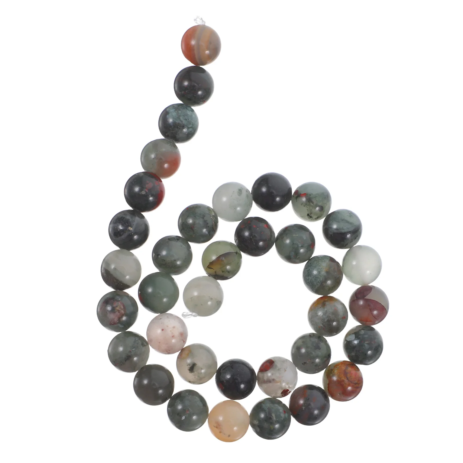 

1Set Loose African Natural Round Beads Crystal Gemstone Beads DIY Jewelry Making for Bracelets Necklaces 10mm