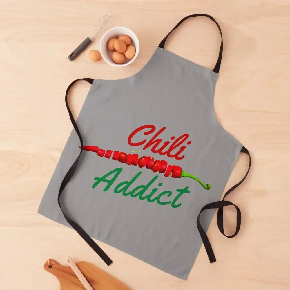 

Chili Addict Apron Kitchen Accessories 2022 Waterproof Kitchen Woman Things For Home And Kitchen Apron