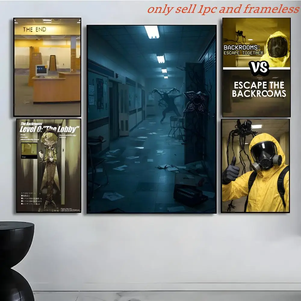 Honor Game E-Escape the Backrooms Poster Poster painting with prints Home bedroom living room decoration gift
