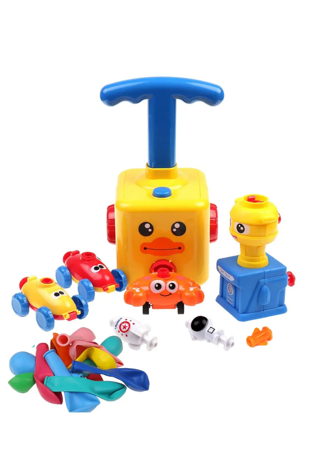 Balloon Flying Astronaut And Balloon Car Educational Toy Set With Air Manual Pump 3+ Useful Tutorial Educational2022 Trend Model