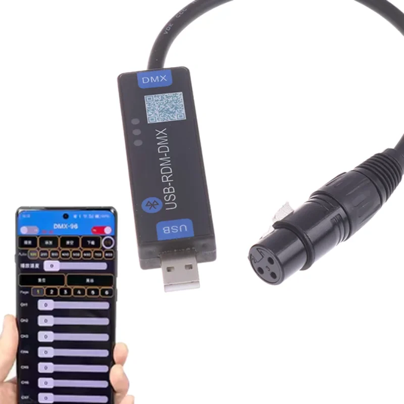 

Experience Wireless Lighting Control with Android-Only USB-RMD-DMX DMX Dialer