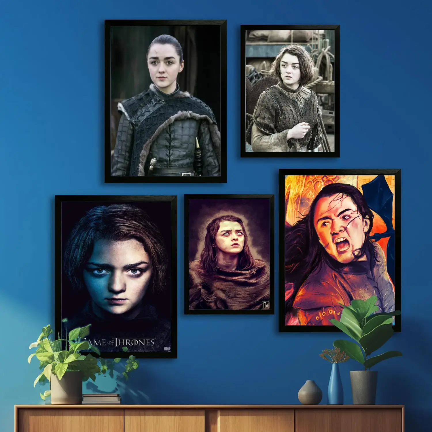 arya stark game role Canvas Art Poster and Wall Art Picture Print, Modern Family Bedroom Decor Posters,Decorative painting