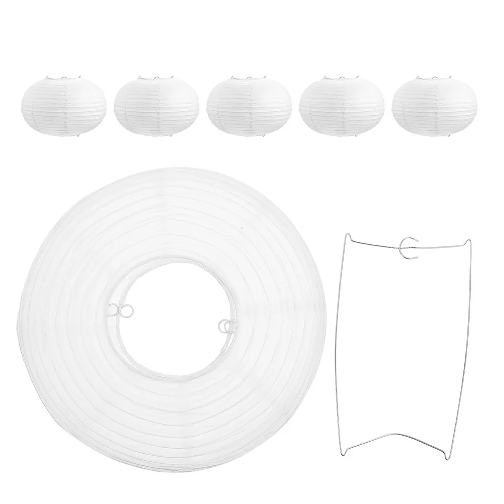 

6Pcs Minimalist Paper Lampshade Easy Install Soft Light Replacement for Pendant Lamps Lantern Lampshade Paper Lamp Cover