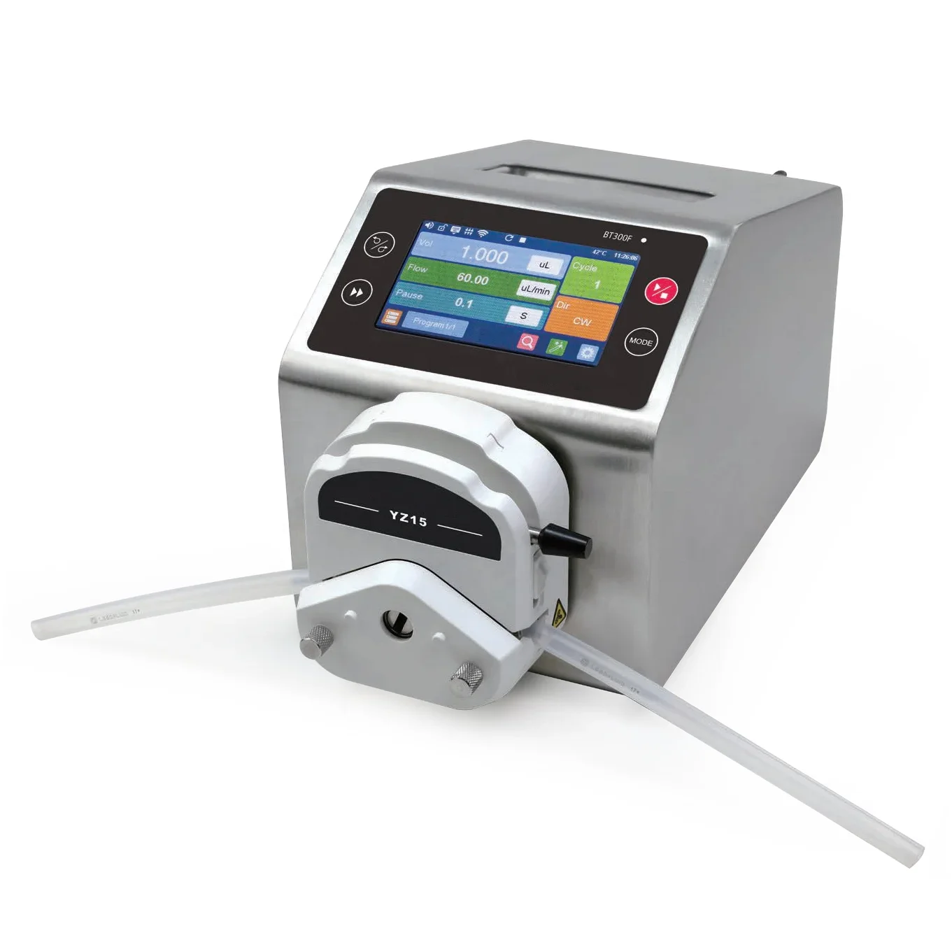 Bomba Peristáltica Inteligente WEST TUNE BT300F, Bomba de Transferencia Peristáltica con Tubo de Silicona, 0.1~350 rpm