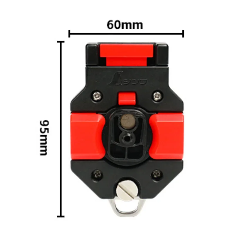 Imagem -06 - Fivela Automática Plástico Portátil Ferramenta Titular Fita Métrica Cremalheira Espessamento Cinto Clip Fixo Clip Acessórios