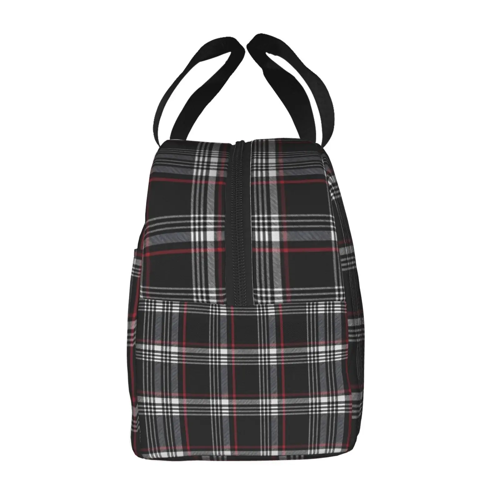 Classic Checkered Pattern Lunch Box Waterproof Thermal Cooler Food Insulated Lunch Bag Kids for Kids Portable Picnic Tote Bags