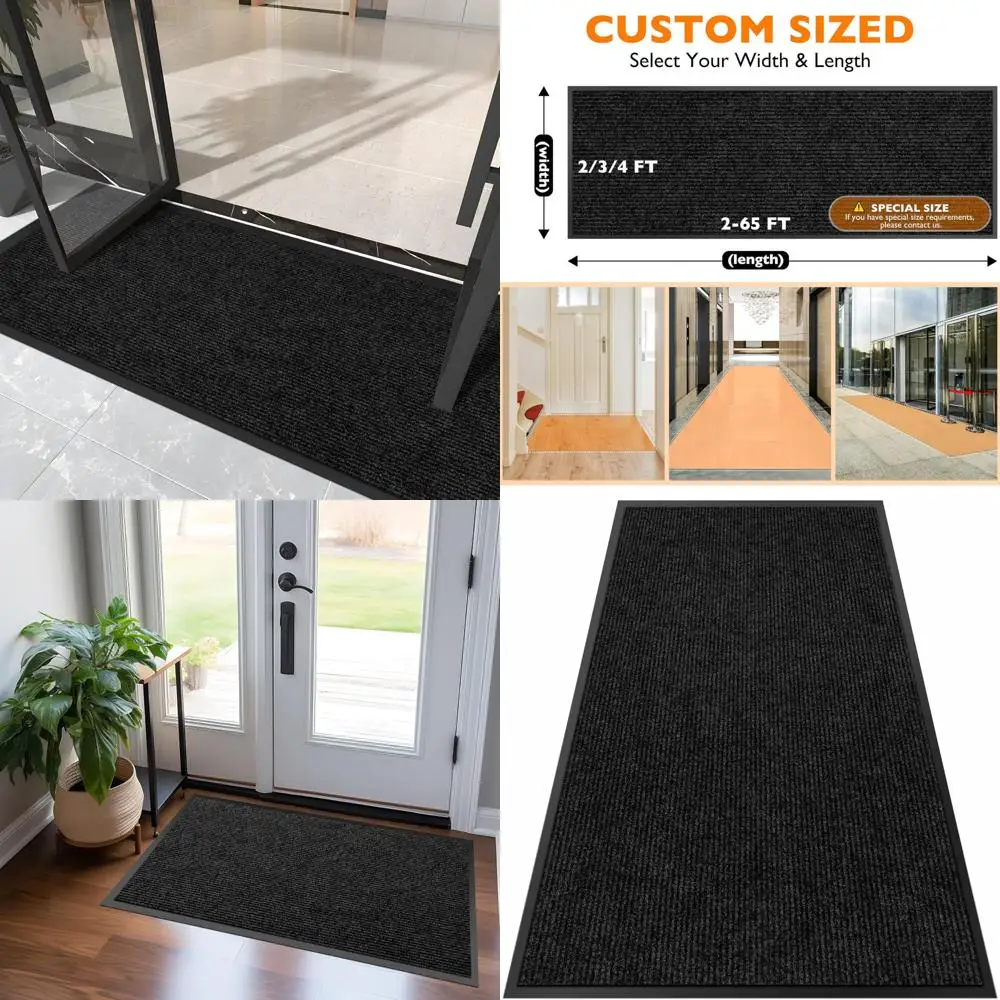 

Heavy-Duty 3FT x 7FT Large Entrance Mat - Indoor Outdoor Commercial Grade Dirt Trapper Floor Mat for Front Door