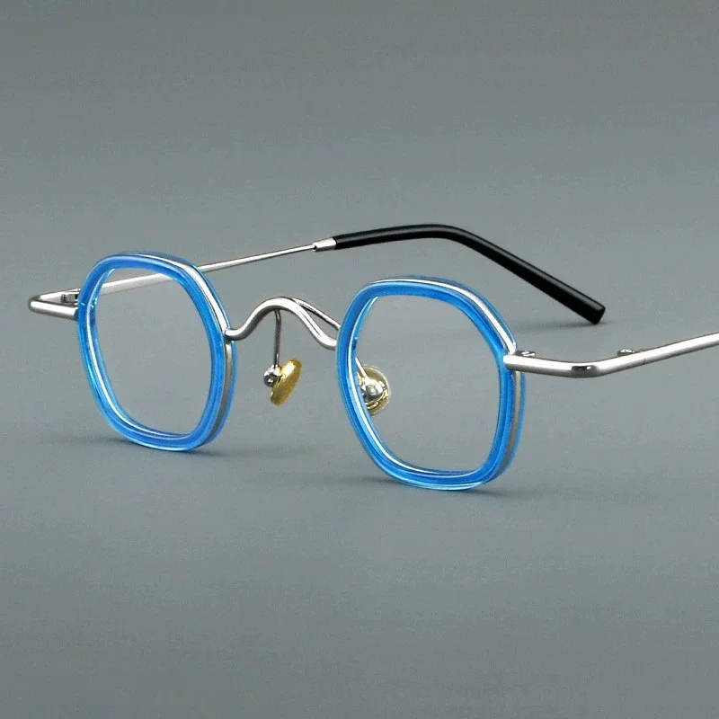 

KIZN High Quality Acetate+Titanium Myopia Glasses Women Eyeglasses Custom Retro Small frame Prescription lens -0.50 to -6.0