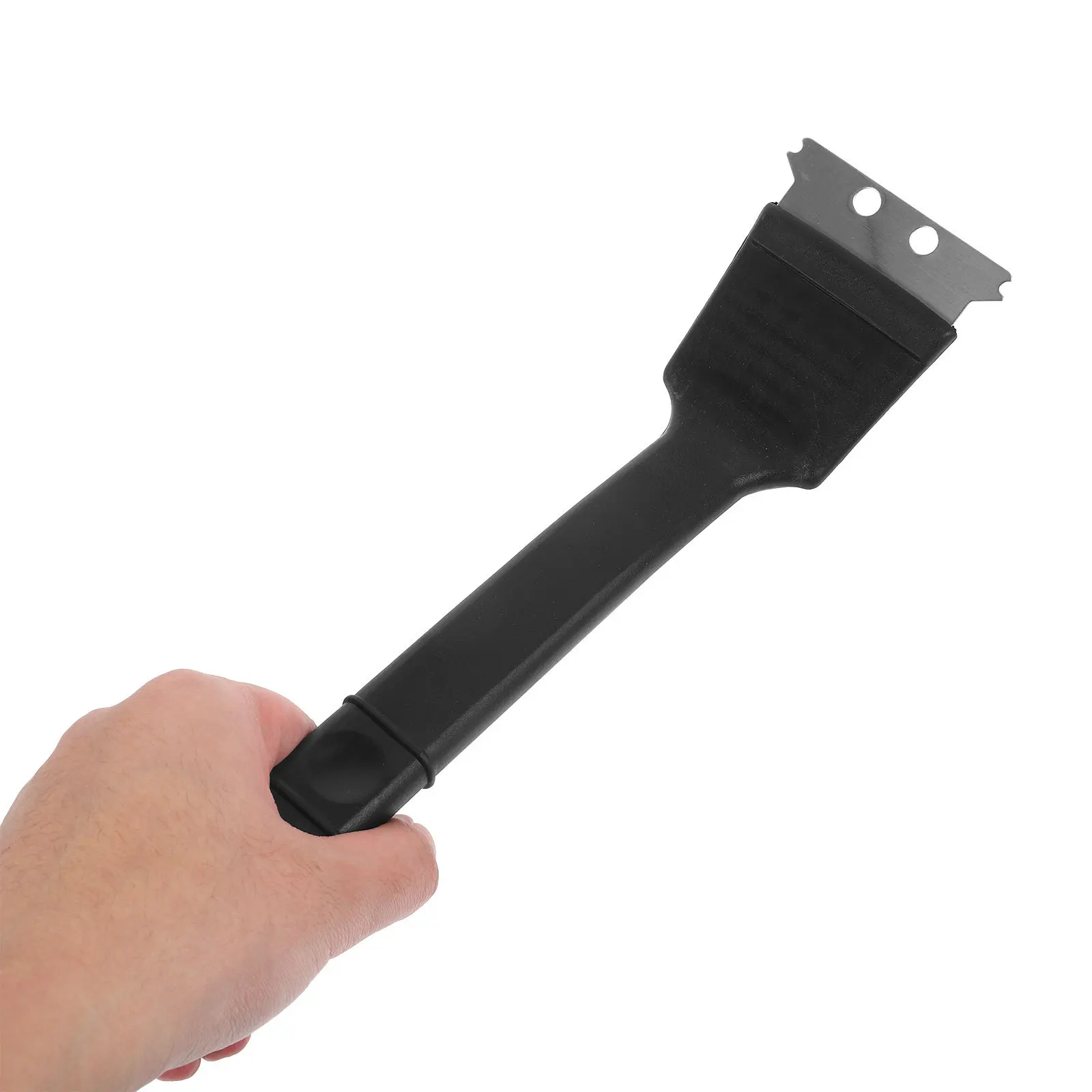 فرشاة تنظيف قفص الطيور بمقبض طويل، مجرفة كبيرة من الفولاذ المقاوم للصدأ، أداة تنظيف قفص الطيور العملي