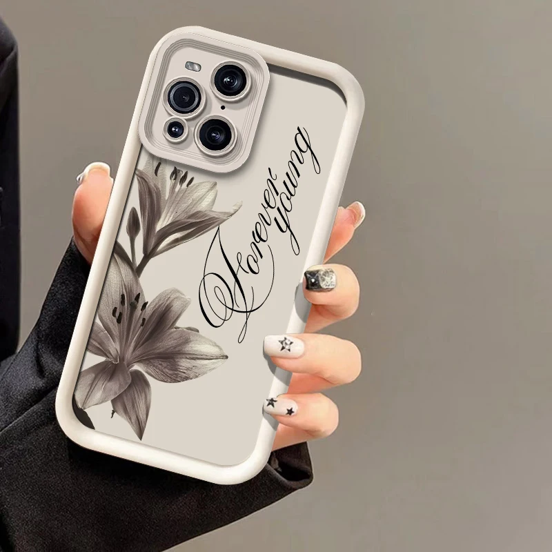 Soft Silicone Phone Case For Motorola Moto G100 E40 E32 E14 E13 G05 G85 G14 G06 G56 G86 Lily Flower Pattern Shockproof Cover view 6