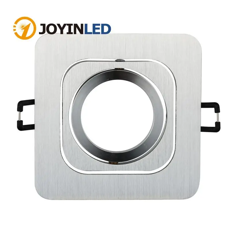 

2pcs Square Recessed Led Spotlights GU10 MR16 Fitting Lamp Holders Tiltable LED Spotlight Frame