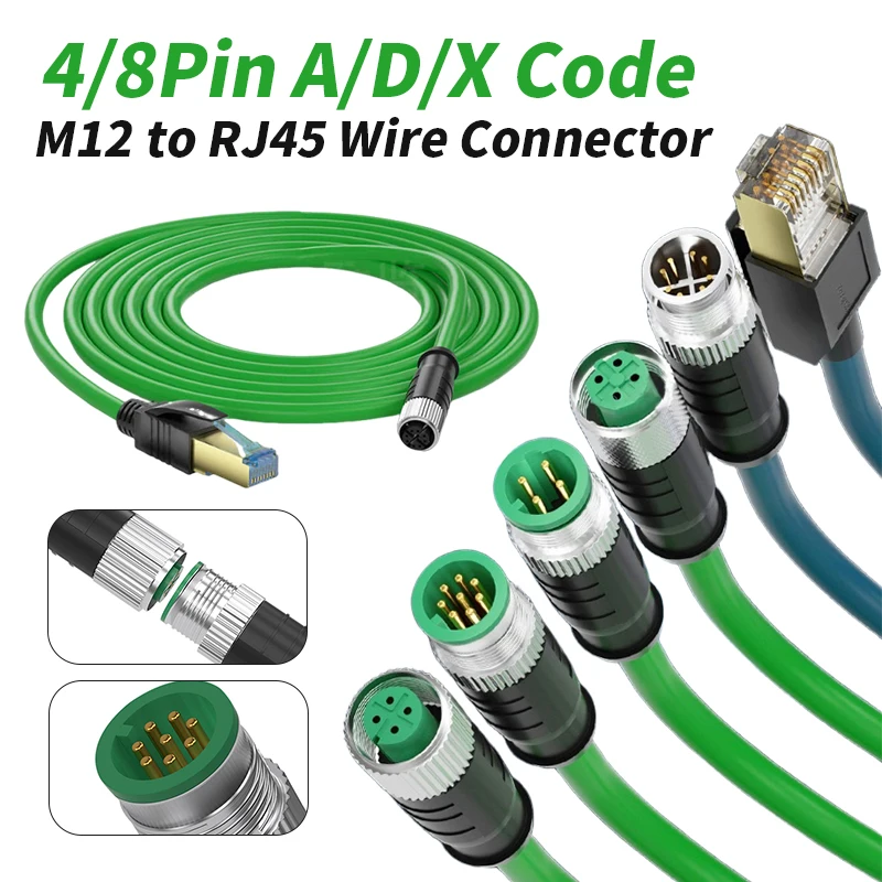 4Pin 8Pin A/D/X M12…