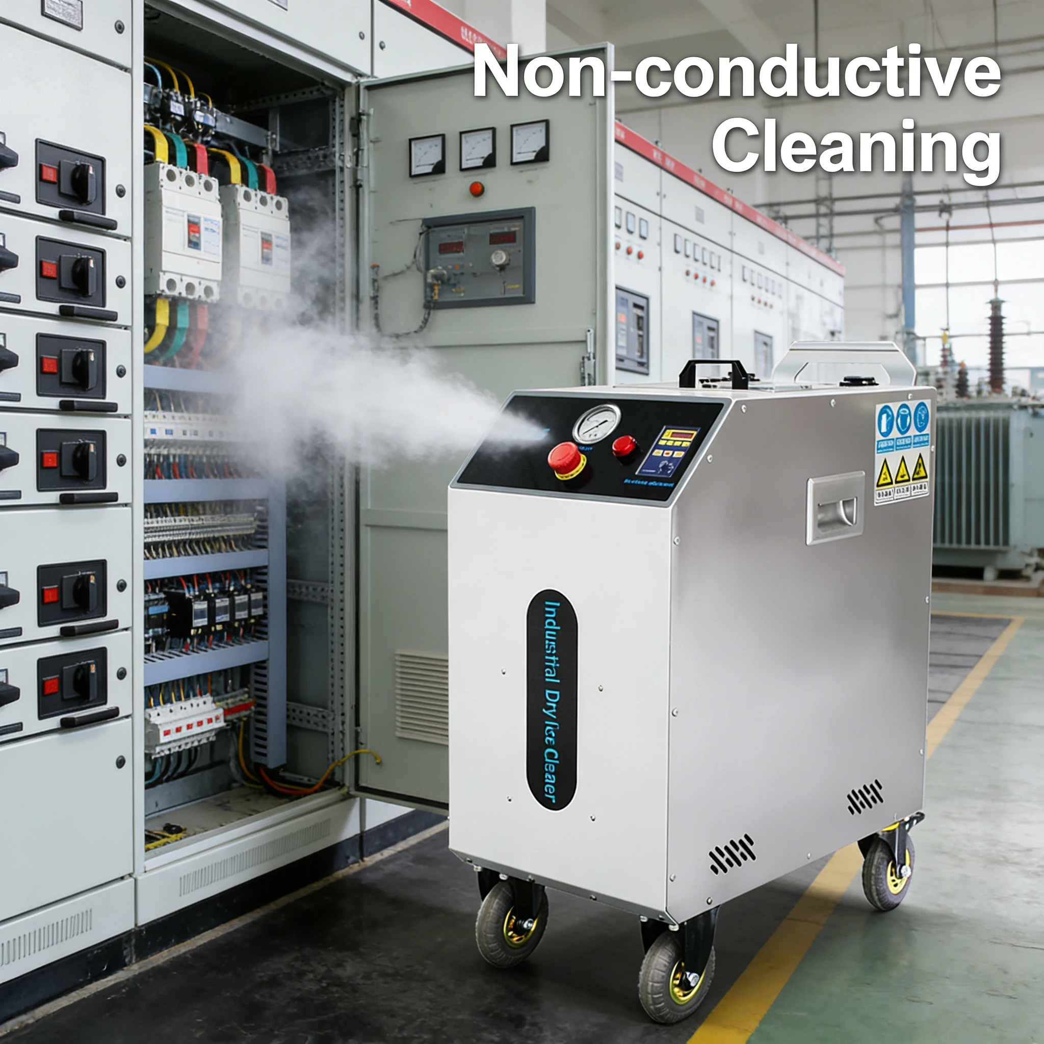 Commercial Mold Dry Ice Blasting Machine with Compressor Use Car Engine Dry Ice Cleaning Machine Price Rust Oil Removal Custom - view 3