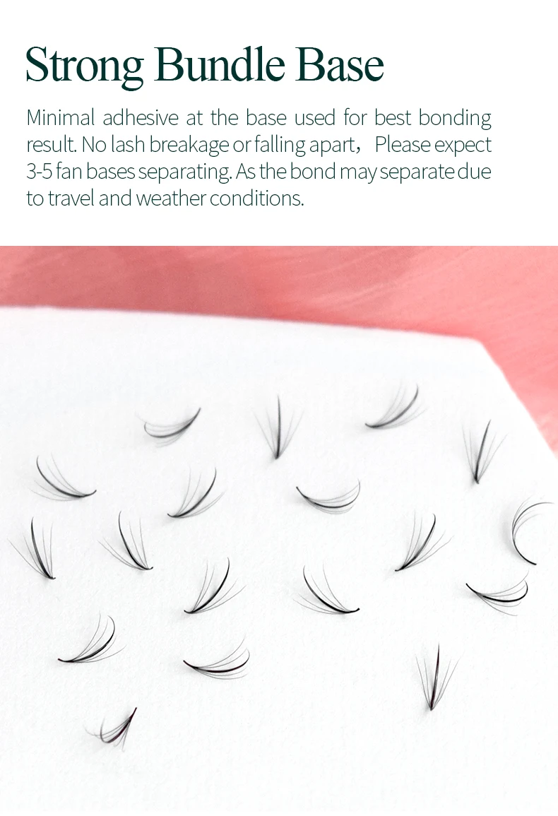 SongLash 5D/9D 05/07 Dicke 9–18 mm, vorgefertigtes Volumen, Wispy Fans Wimpern, handgefertigt, natürliche falsche Wimpern – Detail 9