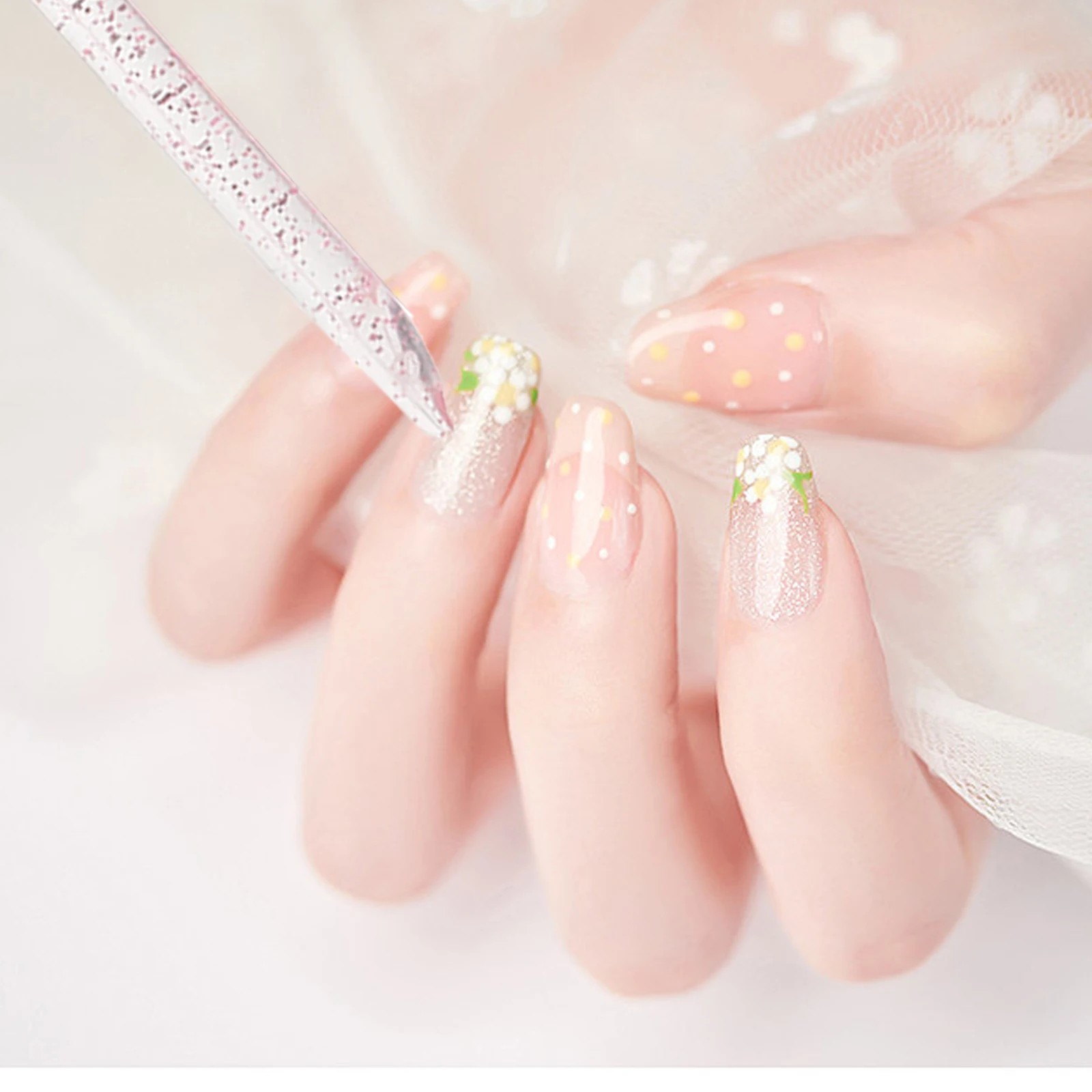 100 stuks nail art strass picker pen dubbelzijdig manicure tool voor plaatsing puntjes pen benodigdheden