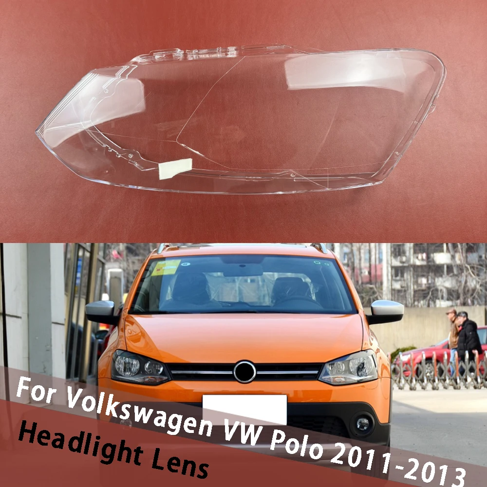 

For Volkswagen VW Polo 2011 2012 2013 Headlamp Shell Transparent Headlight Cover Lamp Shade Lampshade Lens Housing Plexiglass