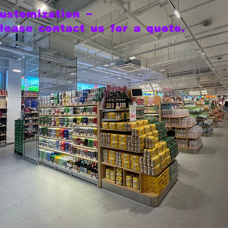 custom.XINDE Supermarket Rack High Quality Steel Lozier Gondola Shelves Light Duty Metal Shelving Retail Store Supermarket G