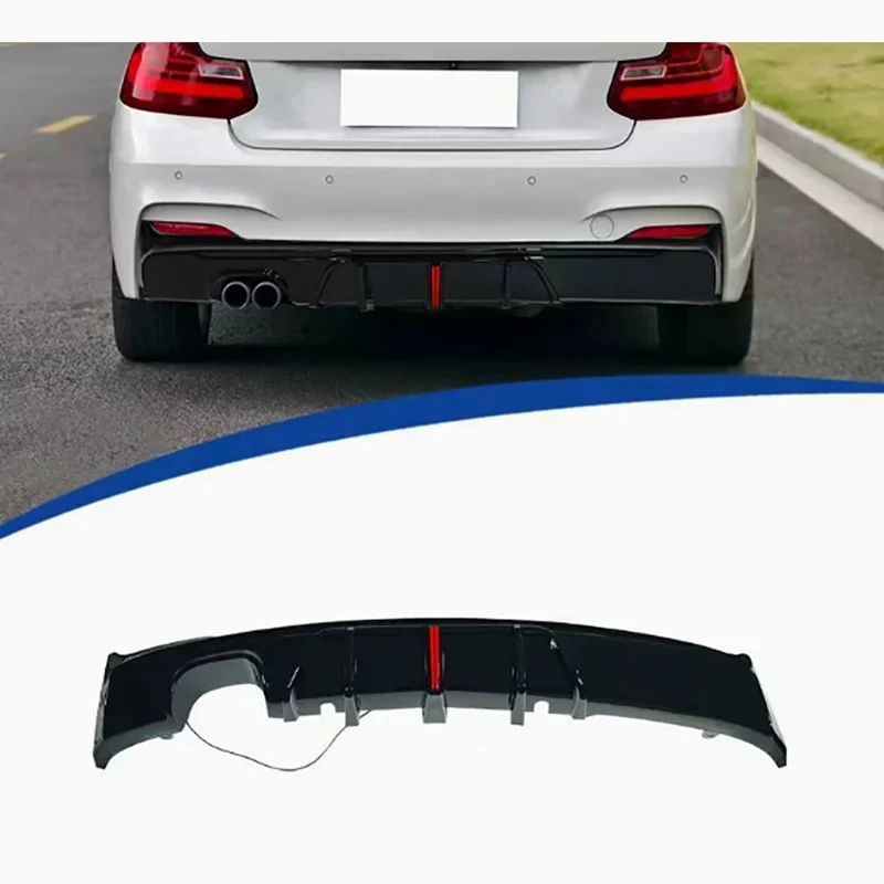 

For BMW 2 series F22 F23 Bright Black Car Rear Bumper Diffuser Rear Splitters Glossy Black Spoiler Back lip Car Accessories