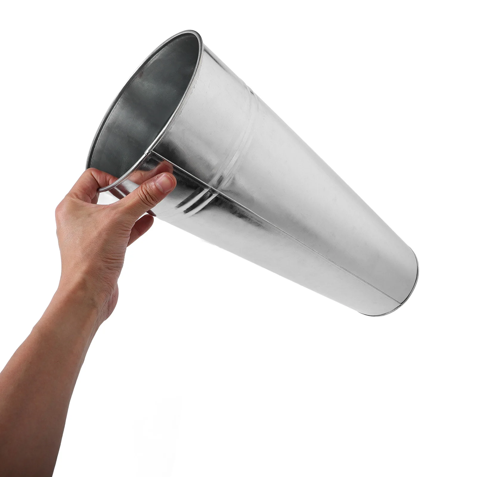 

Vintage Iron Bucket Flower Vase Metal Rustic Decor Modern Farmhouse Style Wedding Centerpiece Dining Table Decoration Living