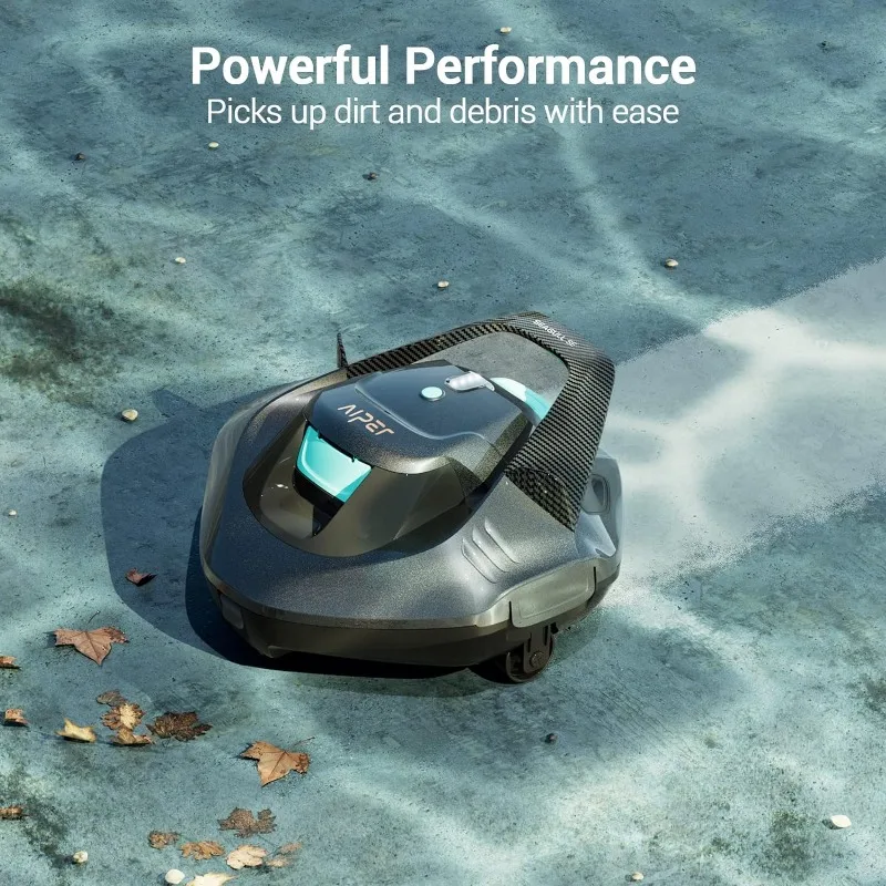 AIPER-Limpador de Piscina Robótico Sem Fio, Aspirador de Piscina com Motores Dual-Drive, Tecnologia Leve e Self-Parking