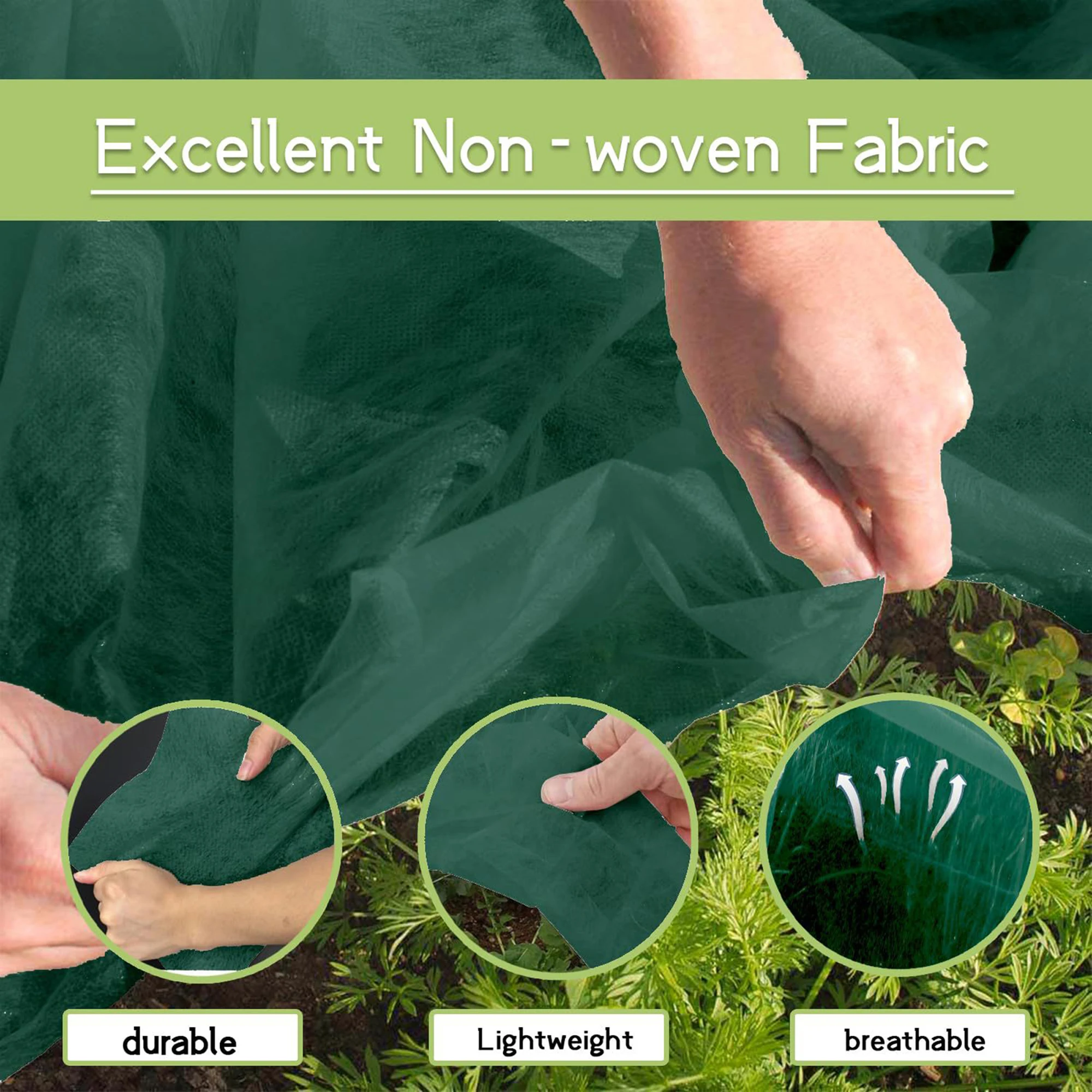 

Garden Plant Frost Protection Cover Winter Freeze Blanket Jacket for Outdoor Plants - Plant Floating Row Cover