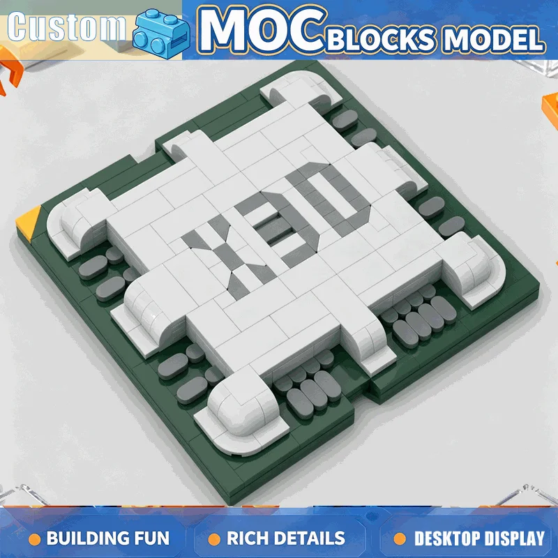 NEW 1267PCS MOC Computer Processor CPU Chip Tech Gadget Model Building Blocks DIY Creative Assembly Educational Toy Gift Series