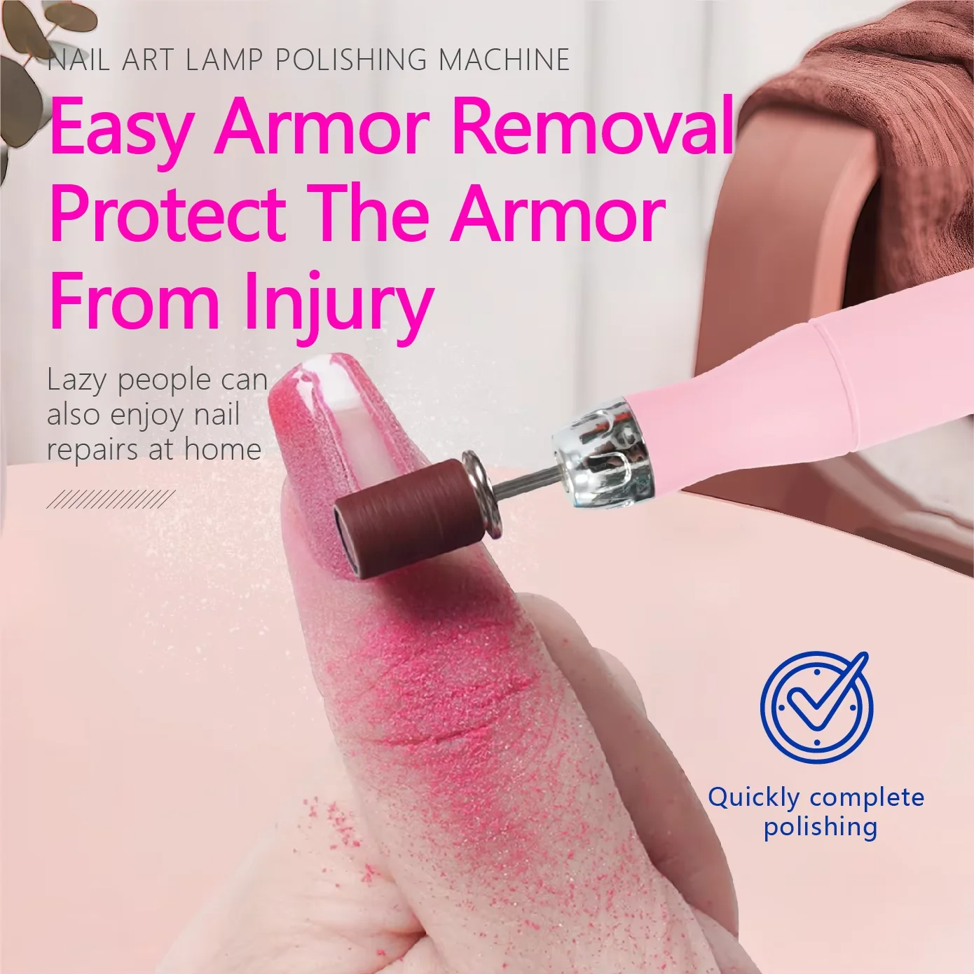 เครื่องเจียรเล็บ A3 18,000 รอบต่อนาที แบบ USB, 12 หัวเจียรสำหรับทำเล็บมือ/เล็บเท้า, เครื่องกำจัดหนังด้านและตาปลา, ปรับความเร็วได้ สำหรับใช้ที่บ้าน/ร้านเสริมสวย