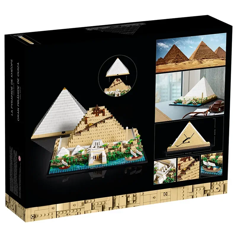 In Stock Classic The Great Pyramid of  Model Building Block Set Compatible 21058 Diy Assembled Bricks Kid Toys Brithday Gift