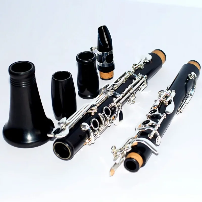 Imported Ebony Material Clarinet Silver Plated Key G Tone