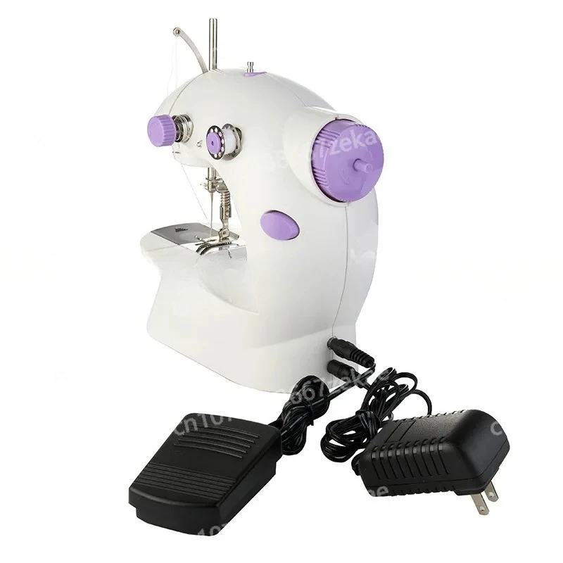 202A Household Multifunctional Mini Electric Sewing Machine Portable Foot Pedal Sewing Machine