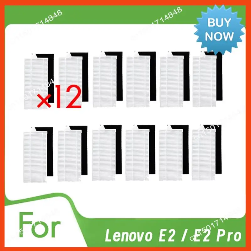 BISM 12 قطعة فلتر لينوفو E2 / E2 Pro الذاتي تفريغ روبوت فراغ ملحقات متينة للغاية ملحقات المكنسة الأساسية