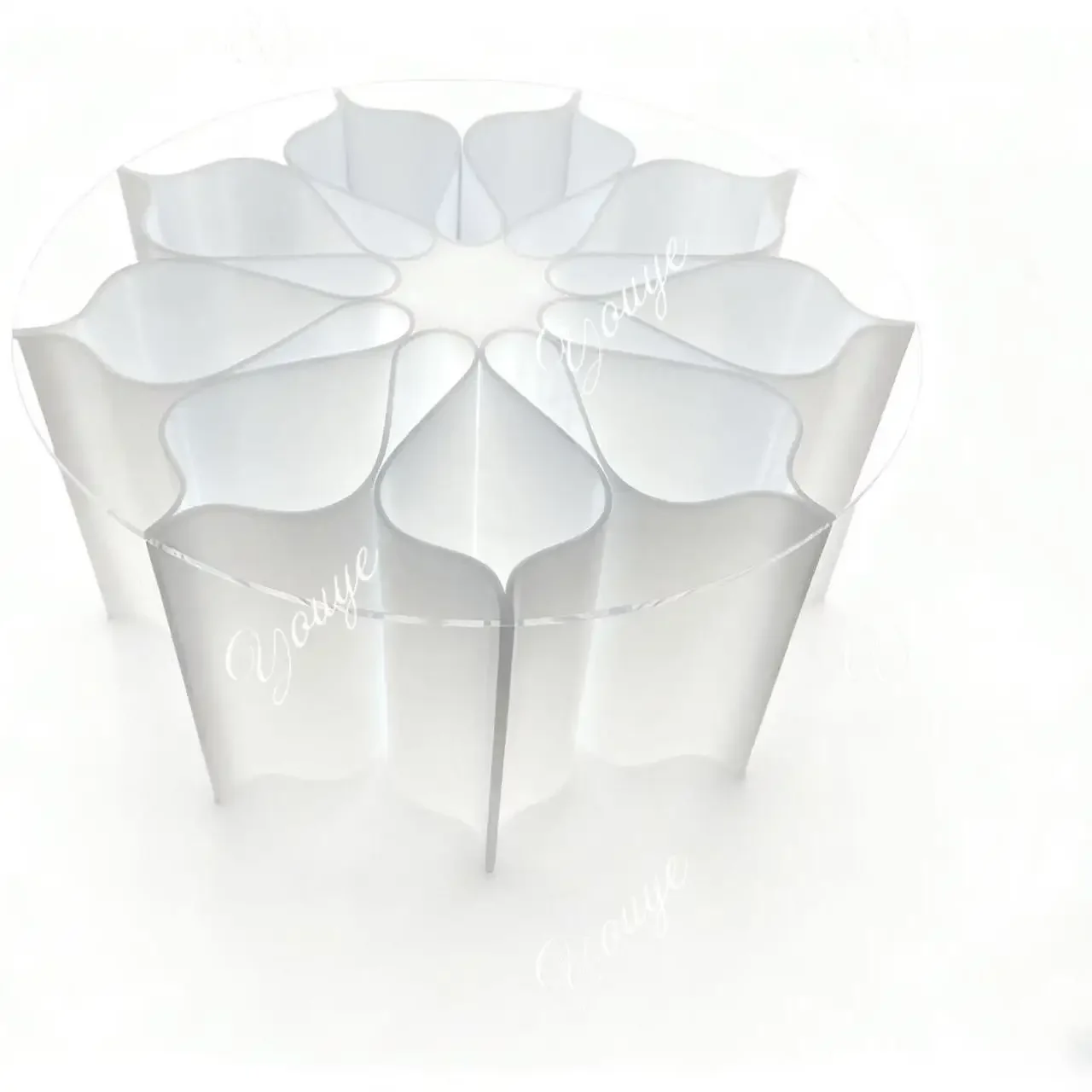 Y Acrylic Coffee Table Living Room Household Small Apartment Modern Simple Light Luxury High-end Special-shaped Luminous