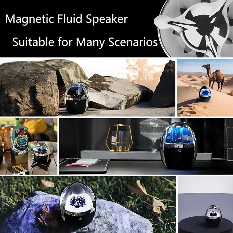 TOP Magnetic Fluid Speaker,Music Comes To Life With Dancing Magnetic Fluid, Venoms Bluetooth Speaker,Bluetooth 5.0