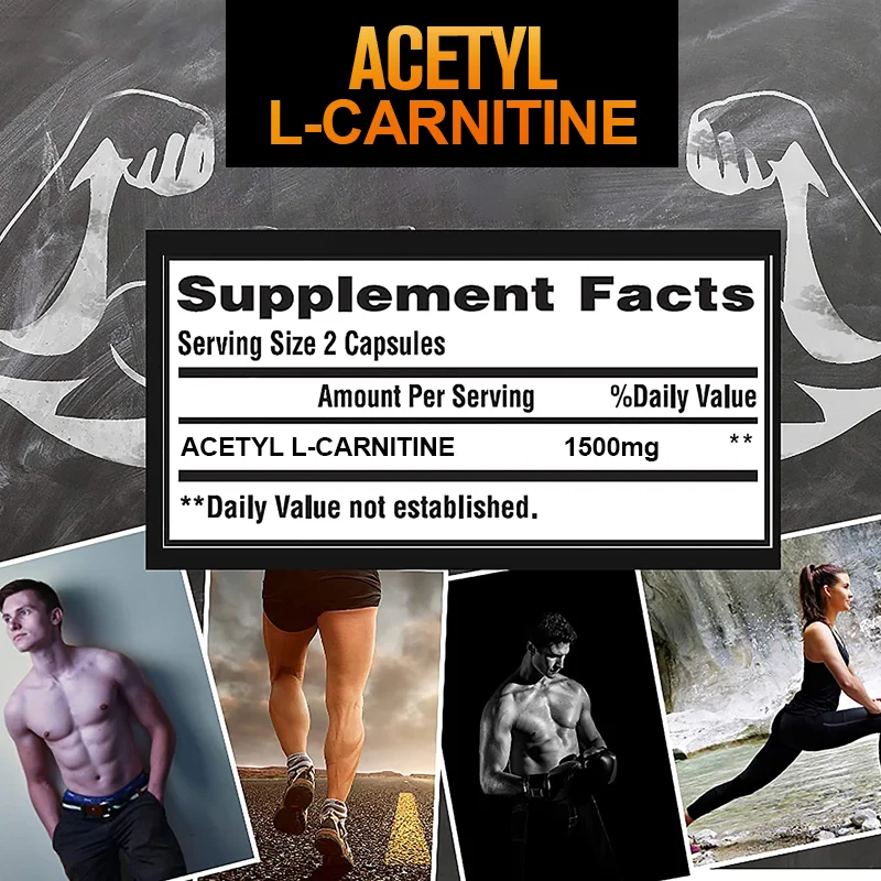 BEWORTHS Acetyl L-Carnitine Capsule For Metabolic Energy Fitness Exercise Dietary Supplement Male Performance & Muscle Adult