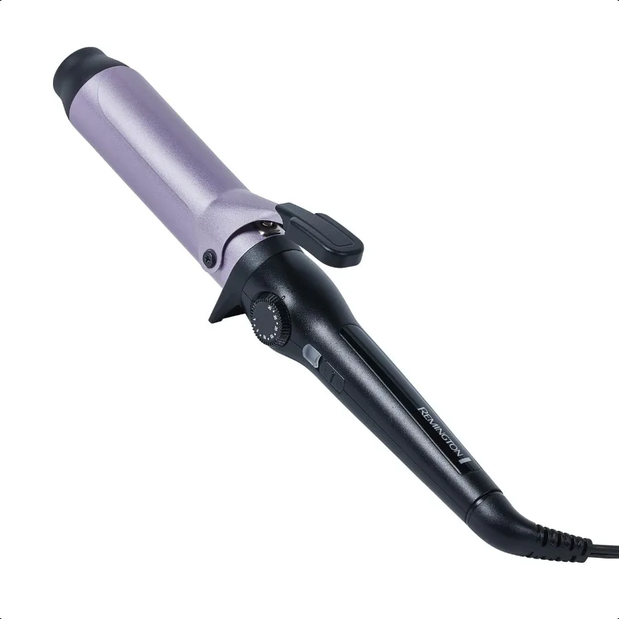 

Remington AntiStatic 1.5Inch Clipped Curling Iron with Titanium Protection Fast HeatUp Ceramic Barrel for Big Voluminous Waves