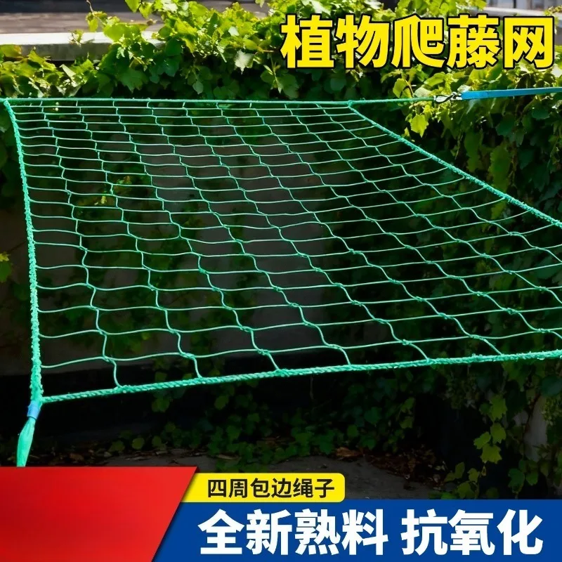 Plant Climbing Net for Vine Crops, Trellis Mesh for Passion Fruit and Loofah