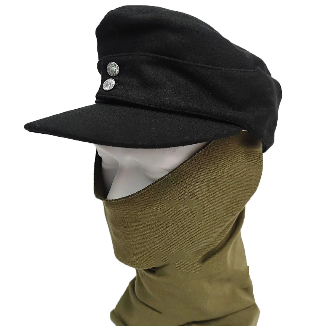 Gorra M43 lana algodón camuflaje – réplica Segunda Guerra Mundial - imagen 5