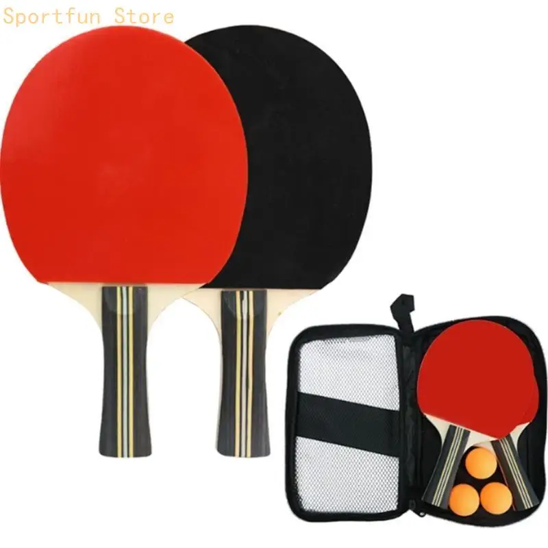 

X7JD Pingpong Paddle Set with Bag Table Tennis Equipment for Beginner Professional