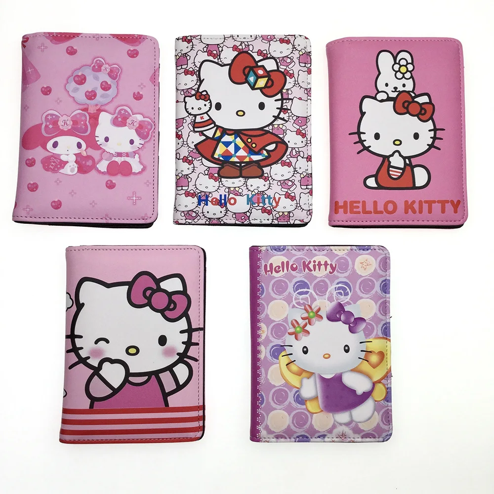 

Кожаный чехол для паспорта с мультяшным рисунком Hello Kitty