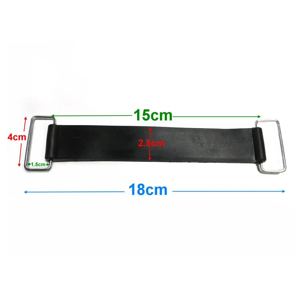 1pc Motorcycle Battery Rubber Strap 18cm To 23cm Universal Battery Fixing Strap For Scooters Four-wheeled Bicycles Accessories