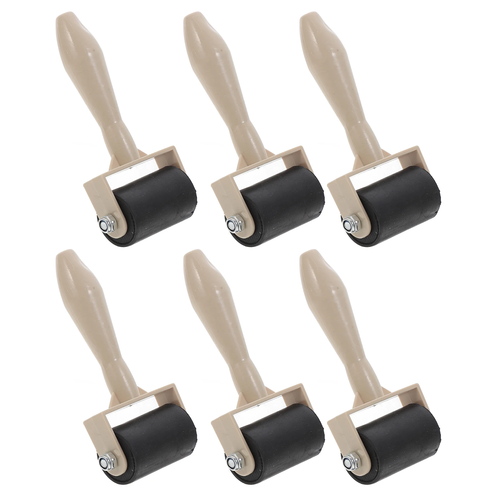 

6 Pcs Printmaking Ink Roller Tools Craft Supplies Plastic Rollers Stamping Painting DIY Equipment Teaching Aids