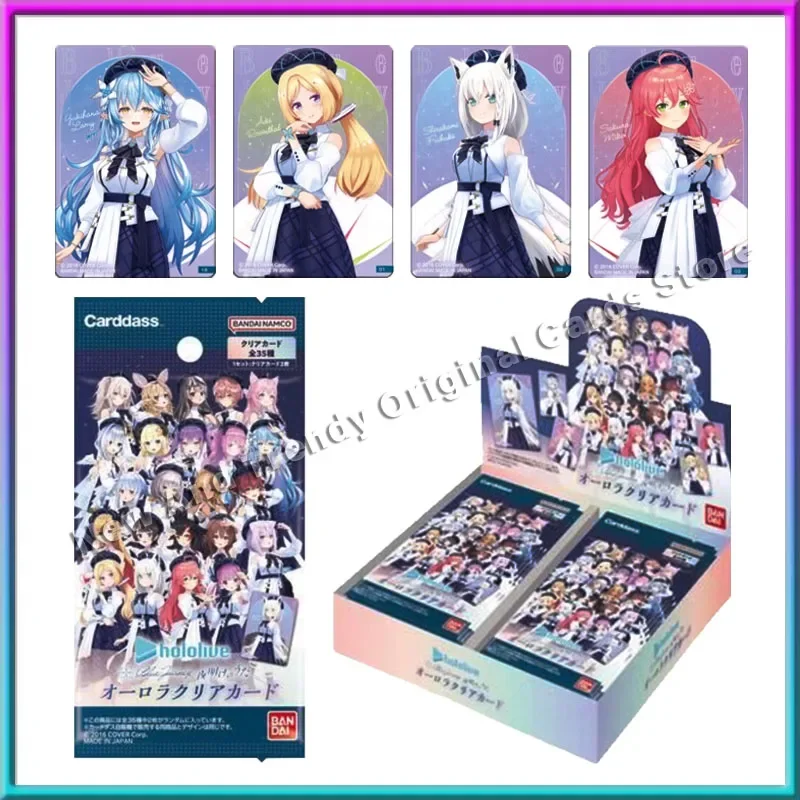 Bandai Genuine Hololive Blue Journey Anime Character Hobby Collection Card Surprise Holiday Gift for Girl Kids Toys