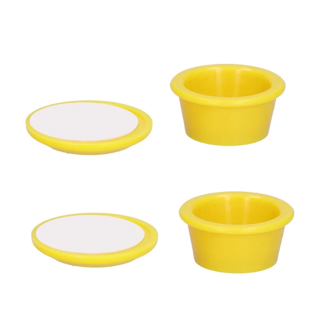 2 pieces Yellow Pee Pad Holder Round 2 Piece Set Dog Potty Pad Fastener Suction Multi size Compatible Dog Pee Pad Fixer