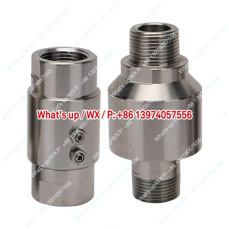 

1 piece Rotary Joint Tower Crane Spray Stainless Steel Straight Thread Connection Universal Rotary Joint