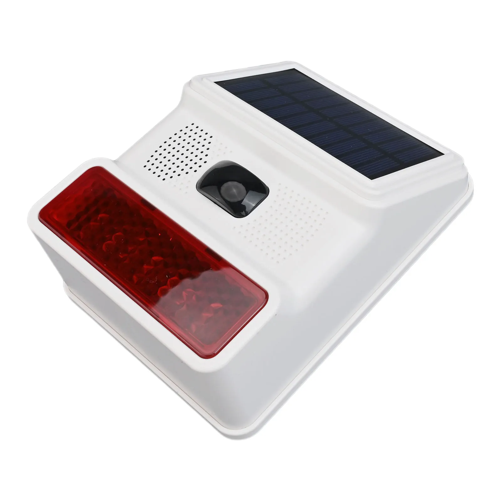 164*124*59mm Wireless Alarm System Waterproof Design Solar Powered Device Stylish Waterproof Siren Powerful Sound And Light