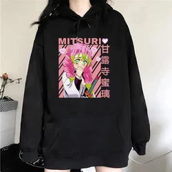 New Anime Kanroji Mitsuri Print Hoodie Sweathshirts Men Women Hooded Pullover Unisex Long Sleeve Hoodie Tops Couple Hoodies